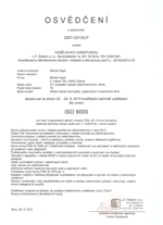 Osvědčení - ISO 9000